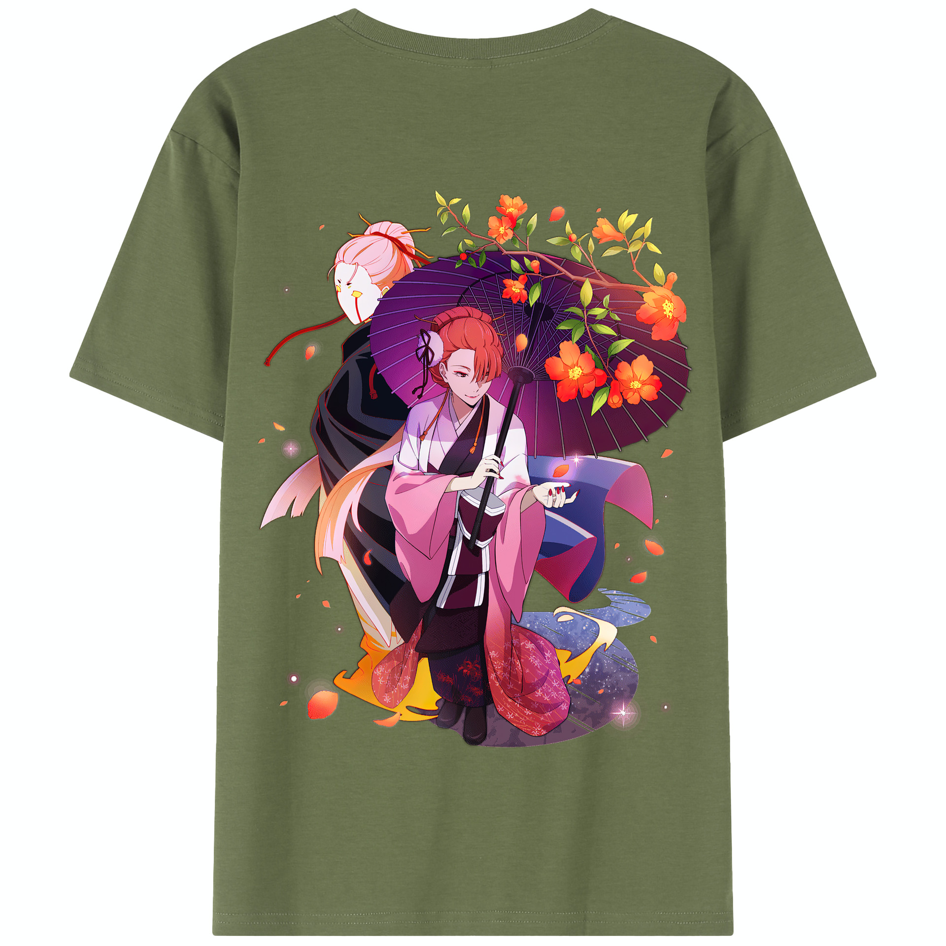 （画像用） 文豪ストレイドッグス Bungo Stray Dogs 綿100％半袖Tシャツ（背面プリント）